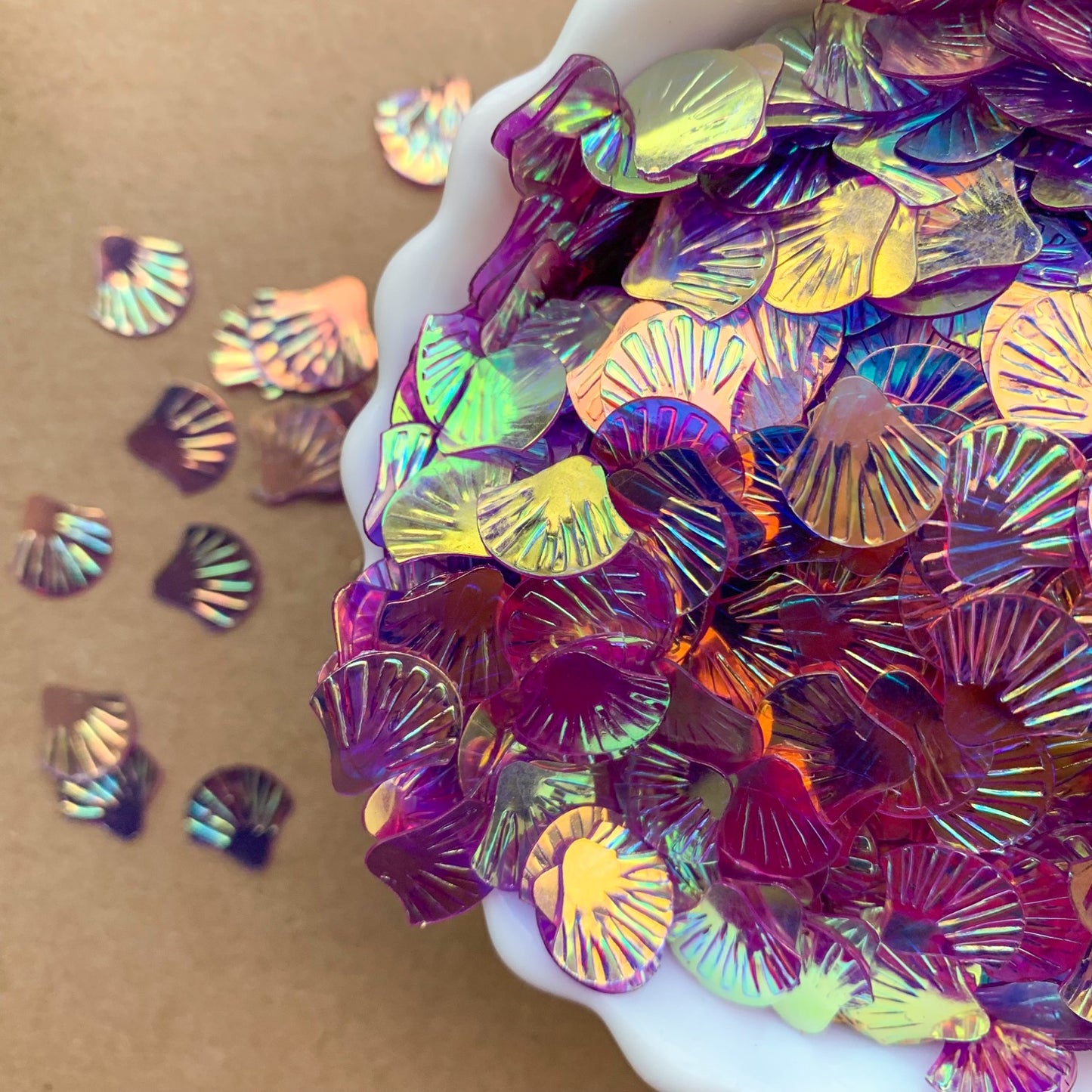 Sea Shell Sequins 1 Pckt = 10 gms