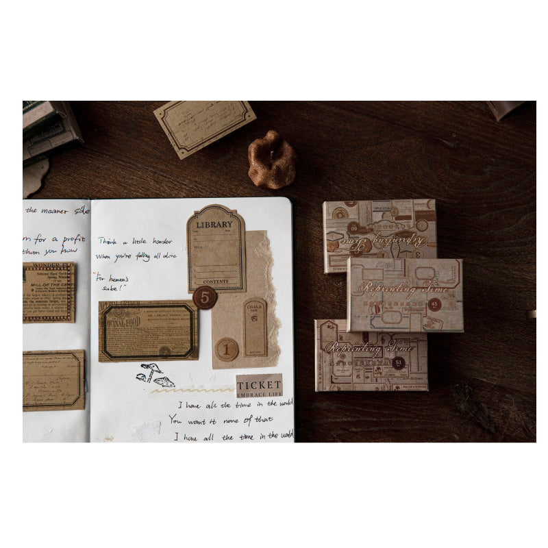 MG0041 REPRINTING TIME PAPER CUTOUT STICKER