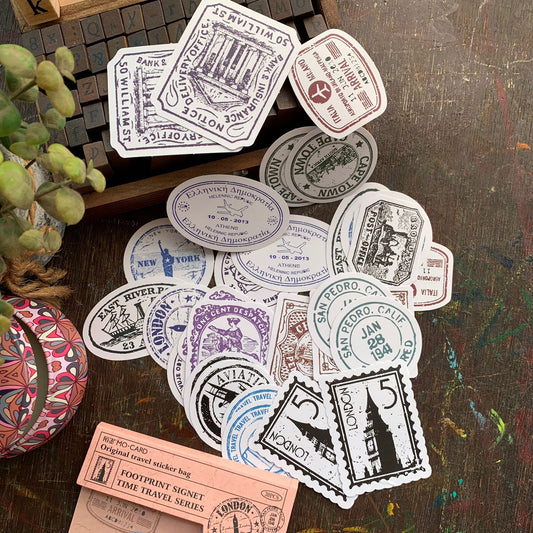 MMK06F382 - MOMO Card Original Travel Stickers | 30 Pcs