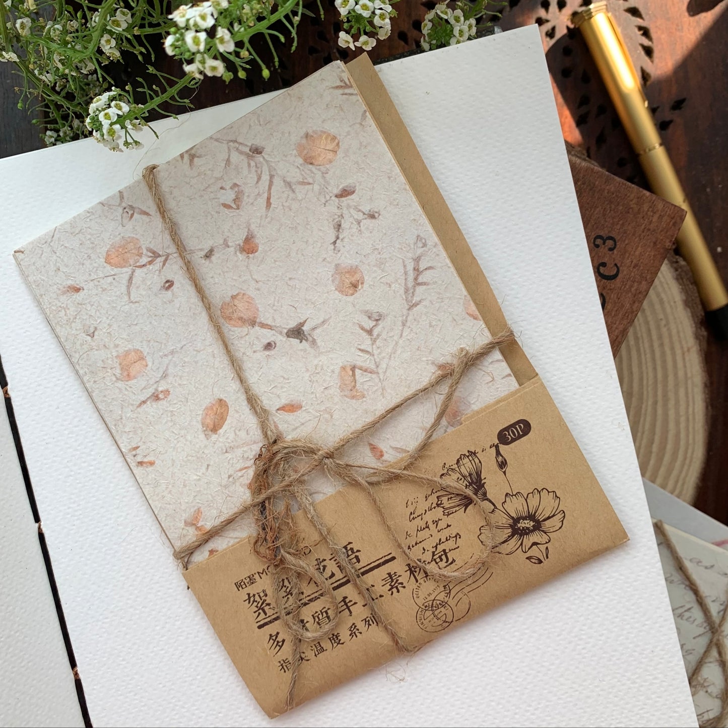 MMK17D042 Vintage Style Paper 30 Pcs | 105x148 mm