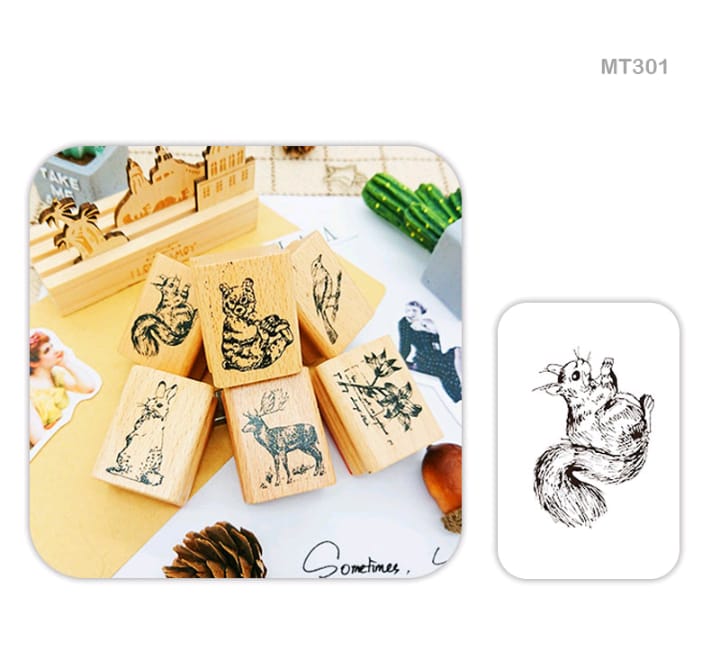 MT301 - Animal Wooden Stamp | 1 Pcs