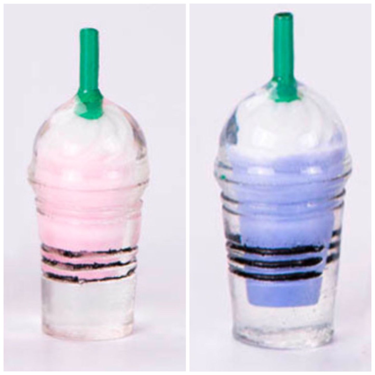 MTR259D 2Pcs Ice Cream Shake Bottle Miniature Model