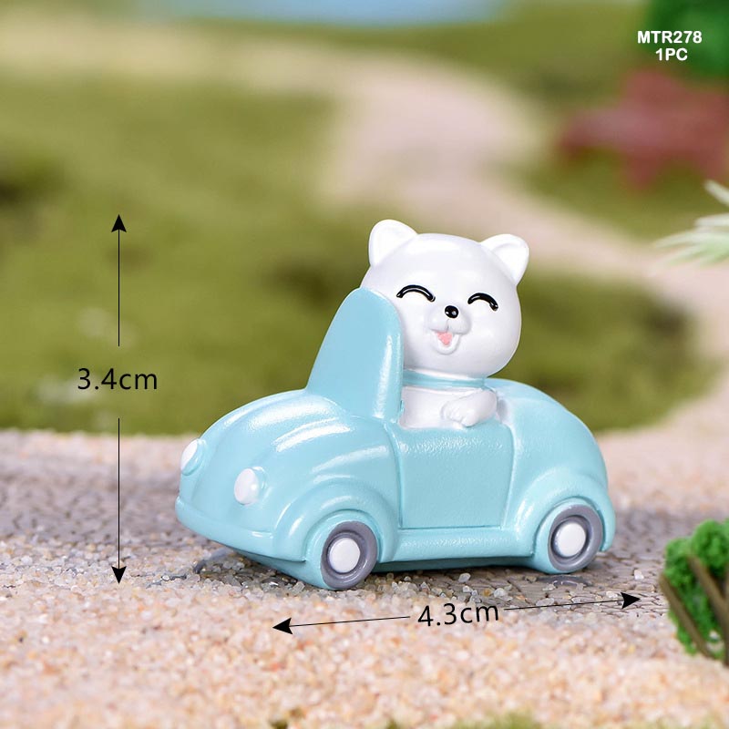 1Pc Kitten in Scooter Miniature Model MTR278