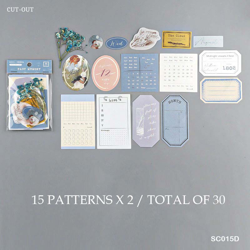 SC015D - B26 - Journal Papers | 30 pcs | 15 Designs x 2