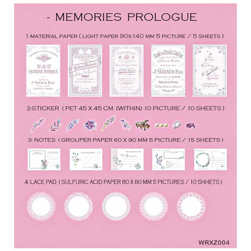 WRXZ004 - A4 - Journal Papers & Stickers