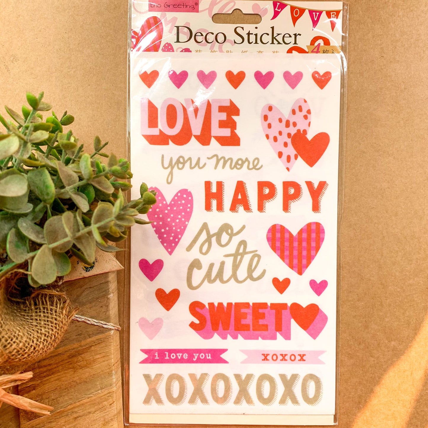 DSH1813 - 4 in 1 Deco Sticker Love Theme