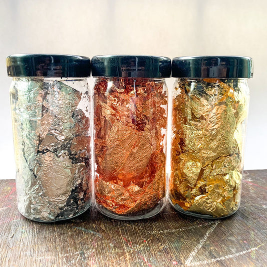 Gilding Flakes Bottle Silver