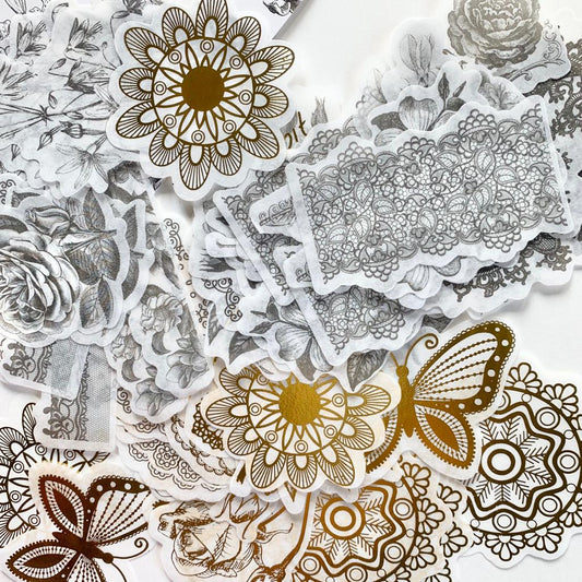 MMK06B053 NATURAL COLLECTION DECO STICKER 60 PC