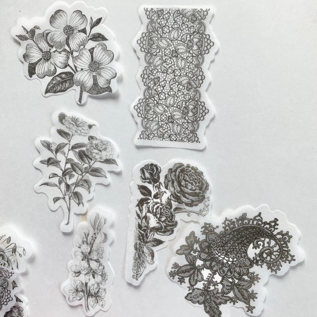 MMK06B053 NATURAL COLLECTION DECO STICKER 60 PC
