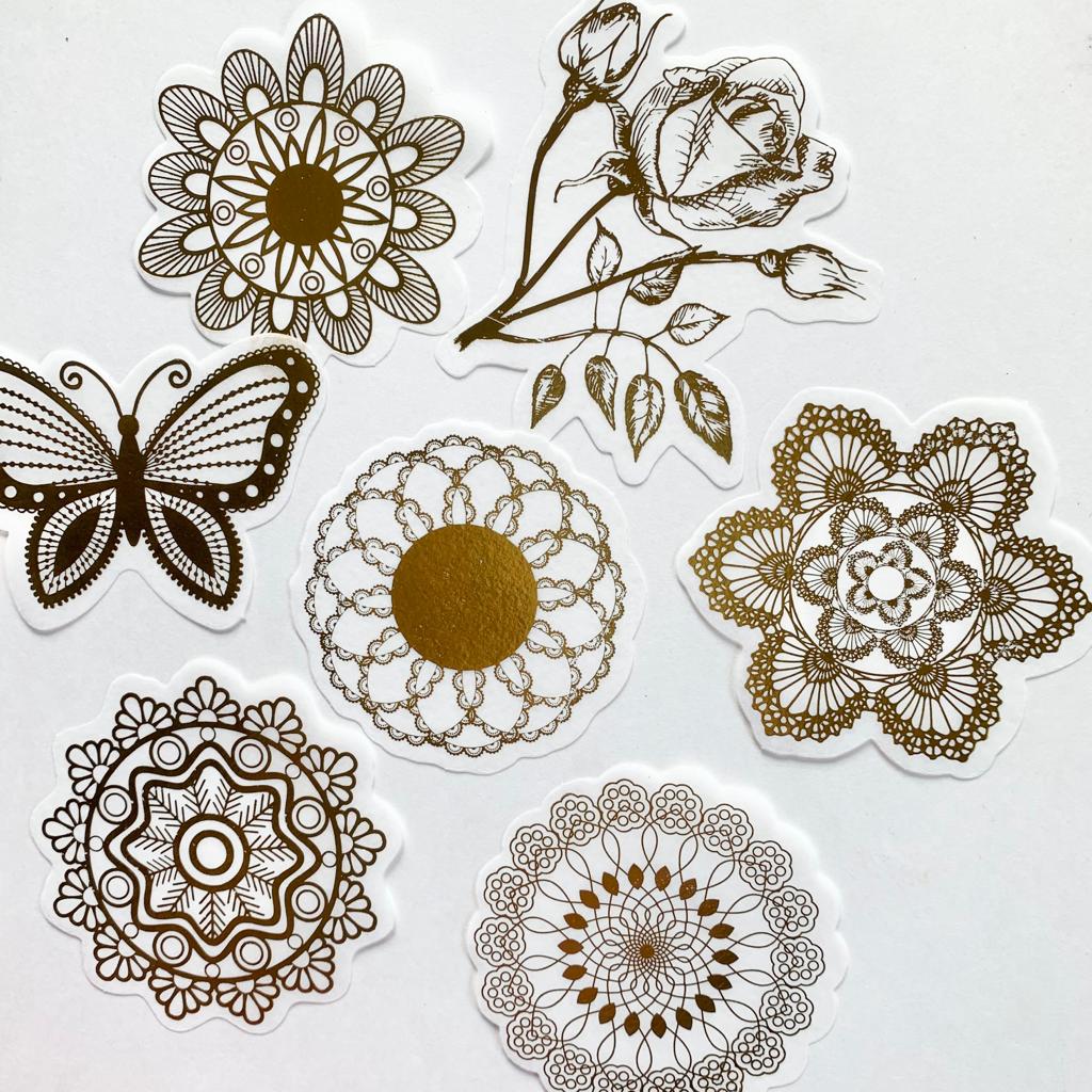 MMK06B053 NATURAL COLLECTION DECO STICKER 60 PC