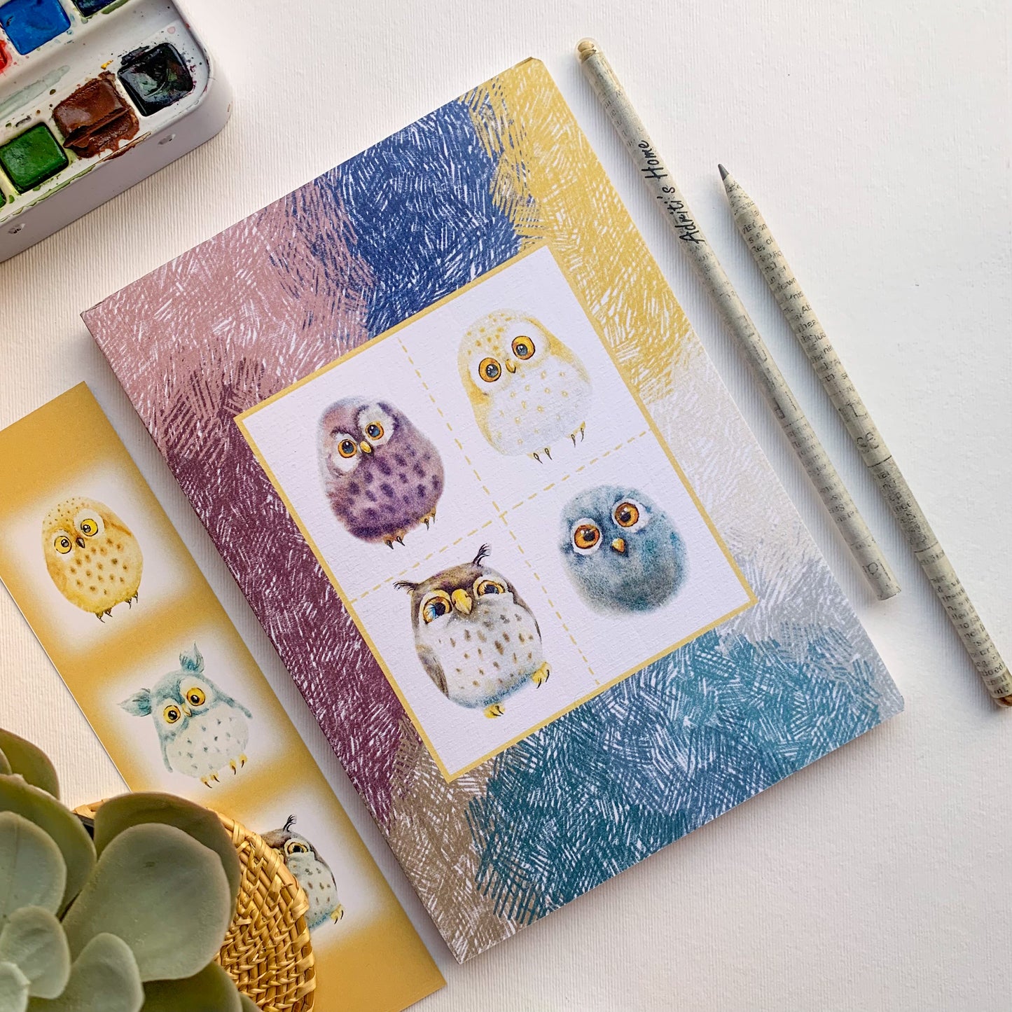Owl SketchBook | Art Journal | Notebook | Diary | 140 GSM