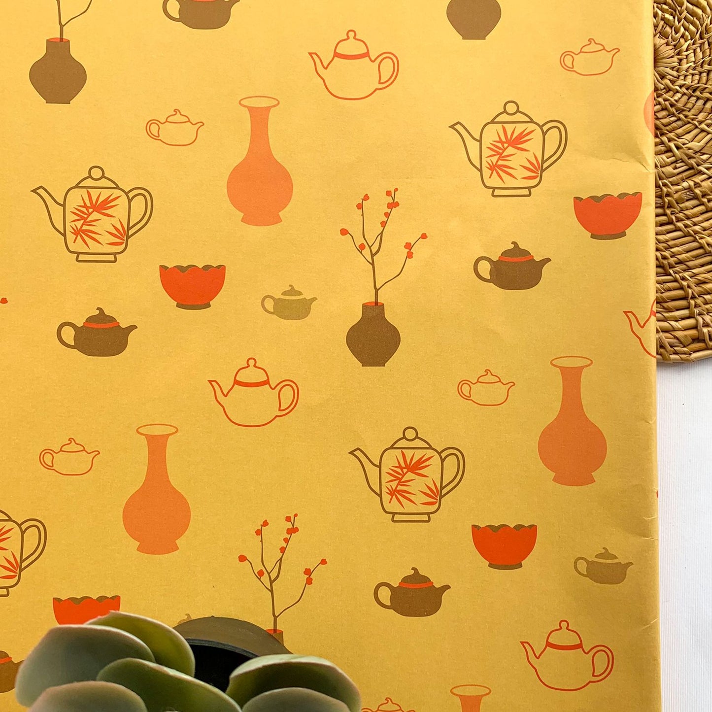 5 Pcs Foiled Gift Wrapping Paper (30x 20 Inch) | #7