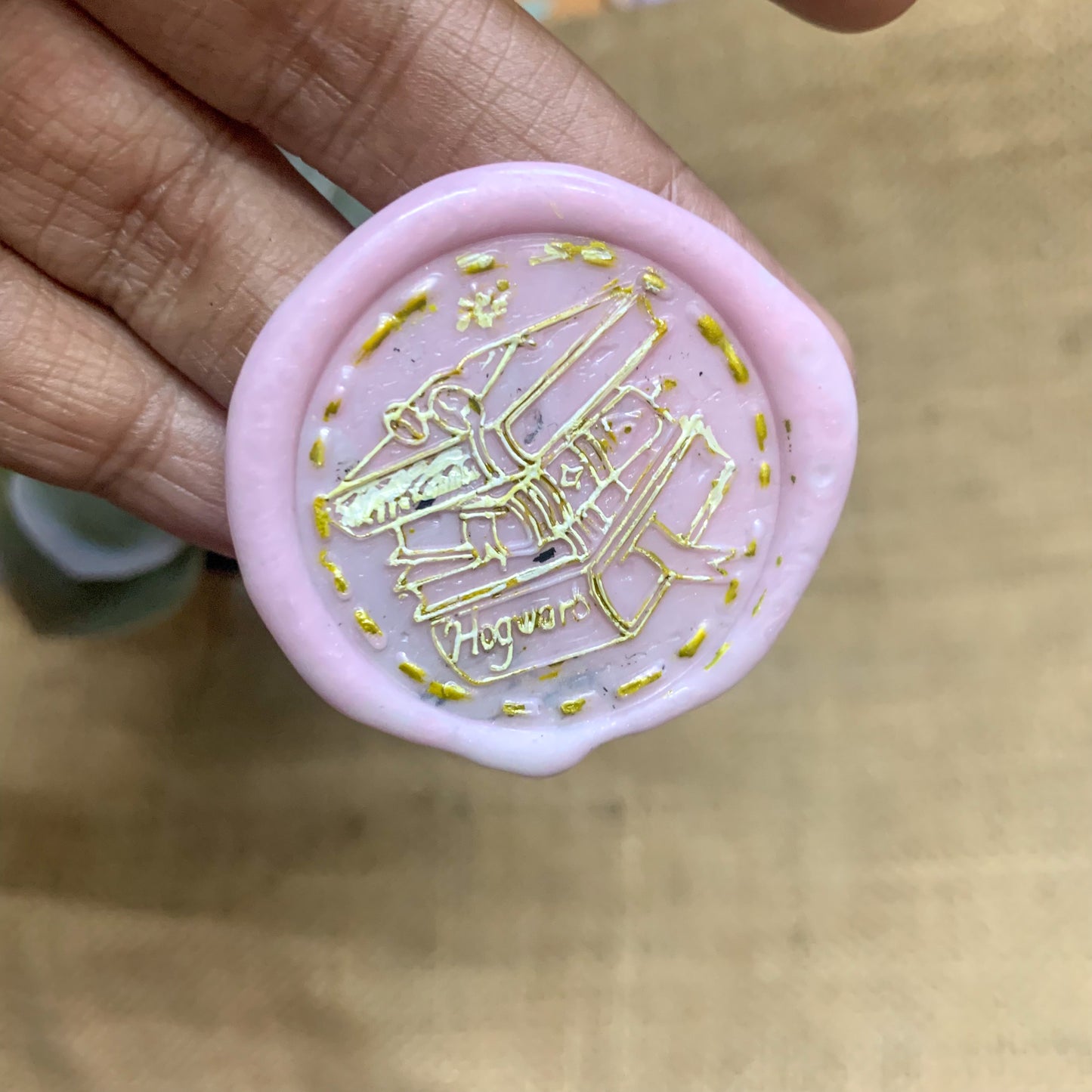 AW76 - Premium Seal Wax Stamp with Wooden Handle | 35mm Diameter