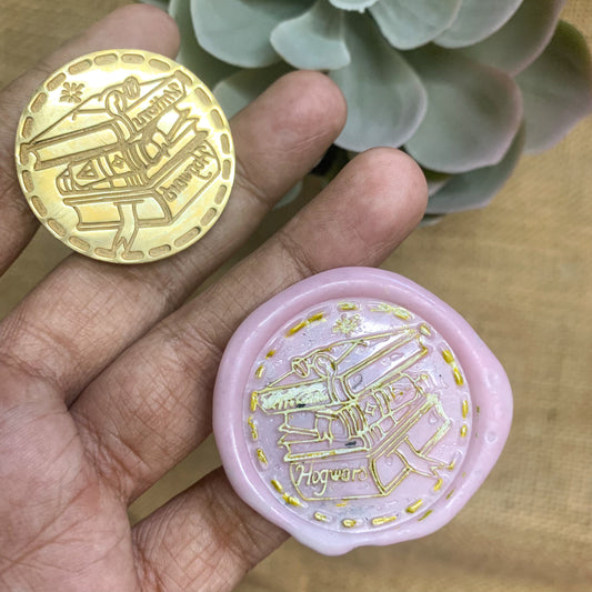 AW76 - Premium Seal Wax Stamp with Wooden Handle | 35mm Diameter