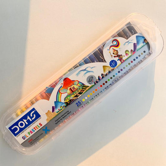 Doms Oil Pastel Set of 25 + 1 Scrapping Tool