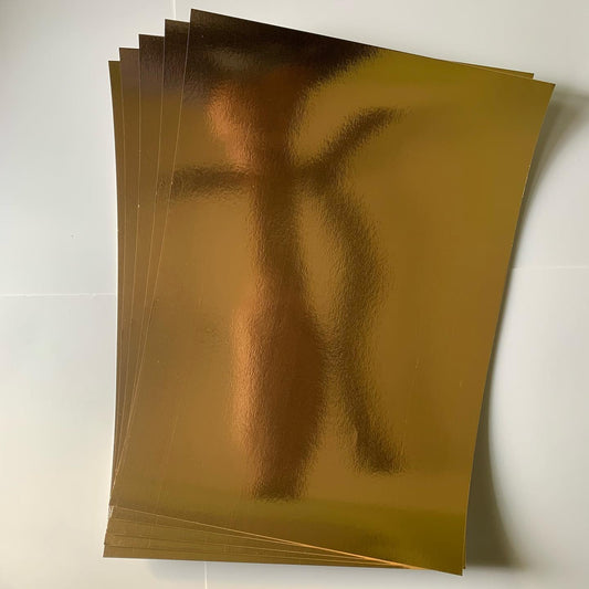 Mirror Card Stock A3 Rose Gold 250GSM (1 Pckt :- 5 Sheets)