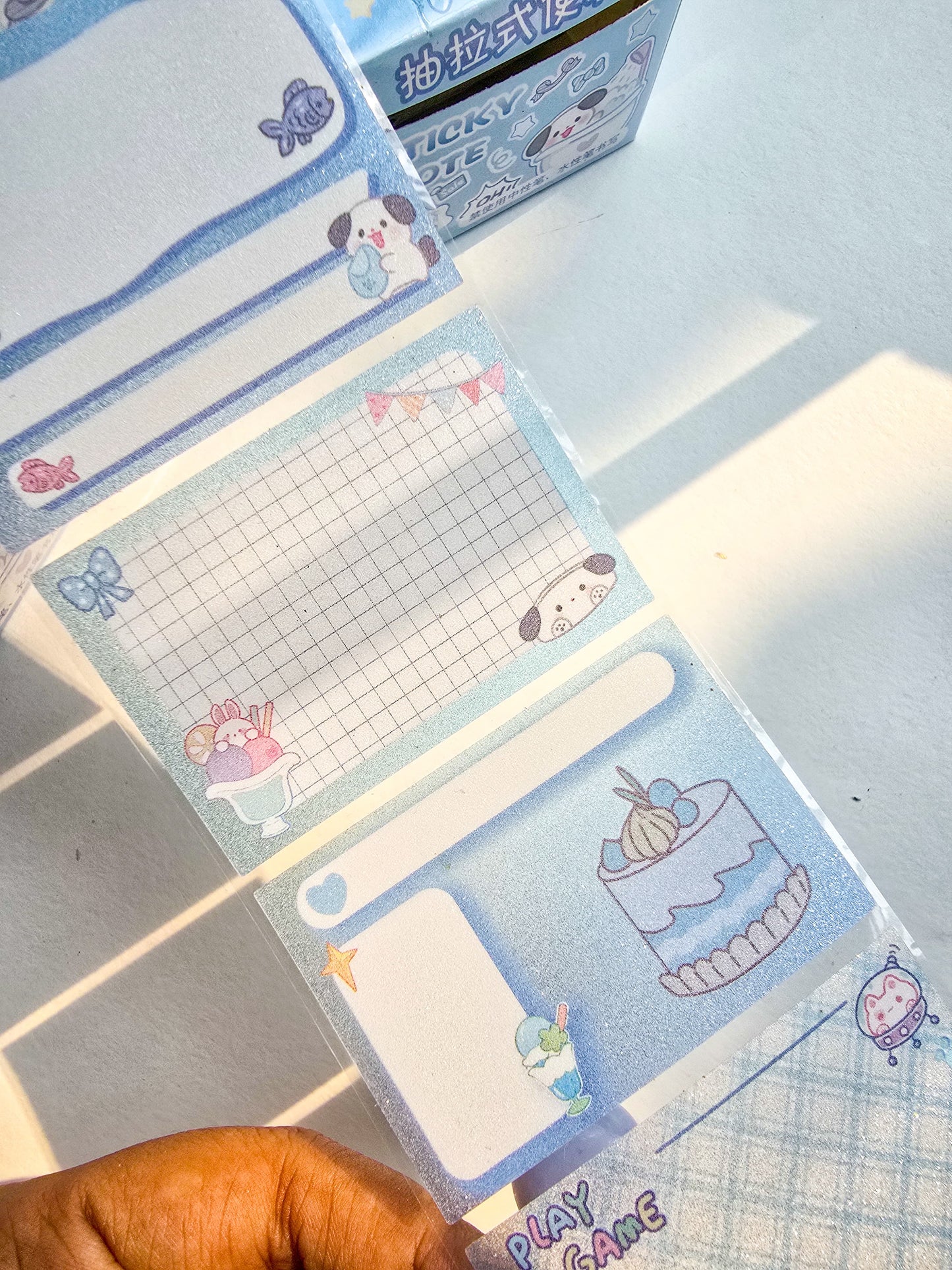 Km2759  - 1 pc Kawaii Sticker Roll Pink | 48 pcs Stickers | Pet Transparent Stickers | Bunny