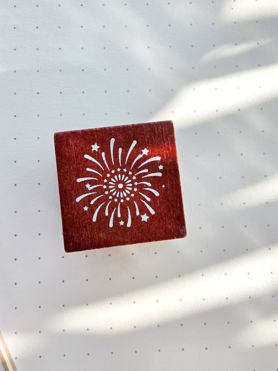 YYZY402-3 Wooden Stamp Fireworks