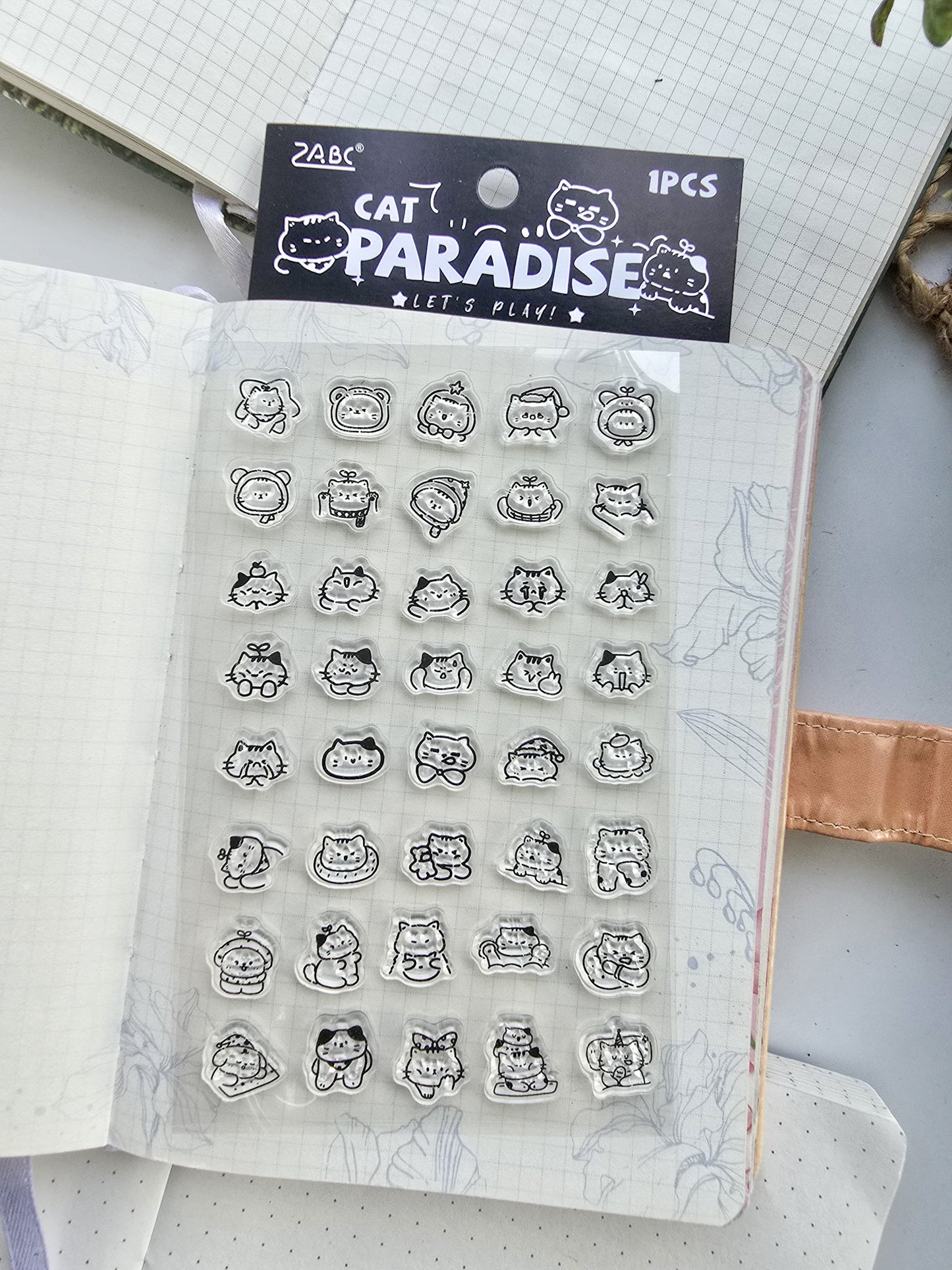 Mxlx403 Clear Stamp Cat Planner  | 95*150mm