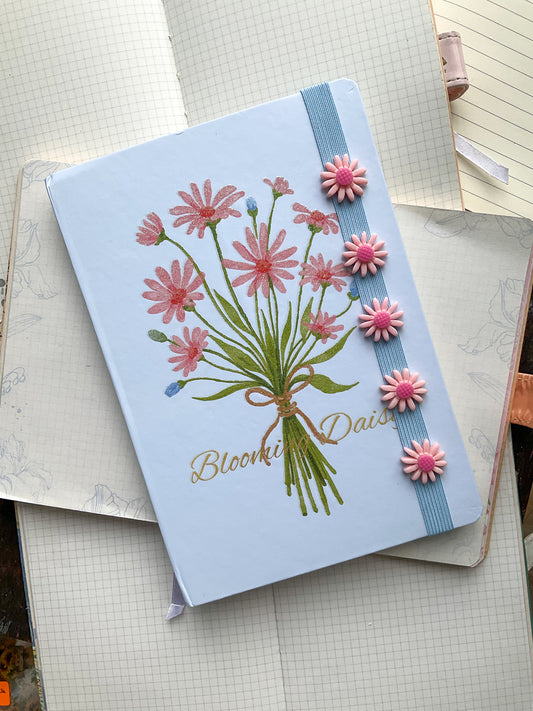 Blooming Daisy Notebook|A5 Notebook Ruled| Hard Cover| BG-A5-12465-2|96 Pages