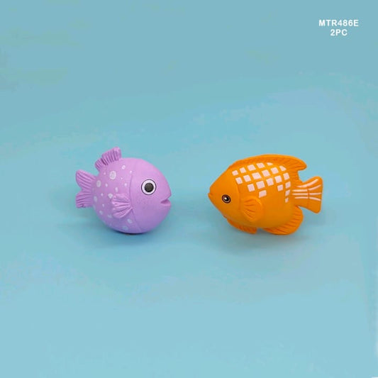 2 Pcs Fish Miniature Model MTR486 E