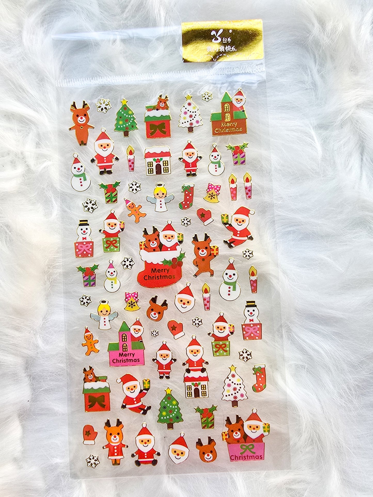 Slvc06 Christmas Transparent Sticker Sheet |1 sheet