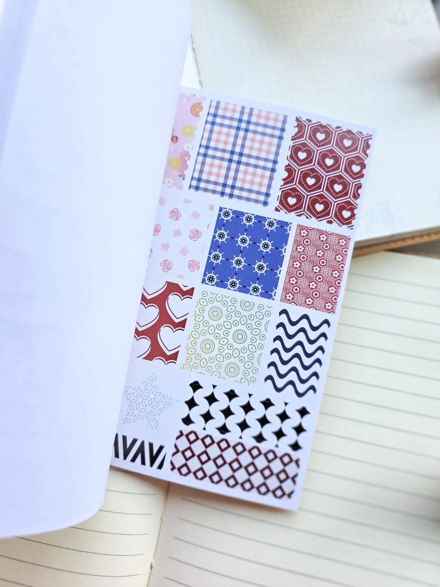 BTRJ-404 Kawaii Paper Sticker book Orange | Warm Orange Astral | 20 Pages