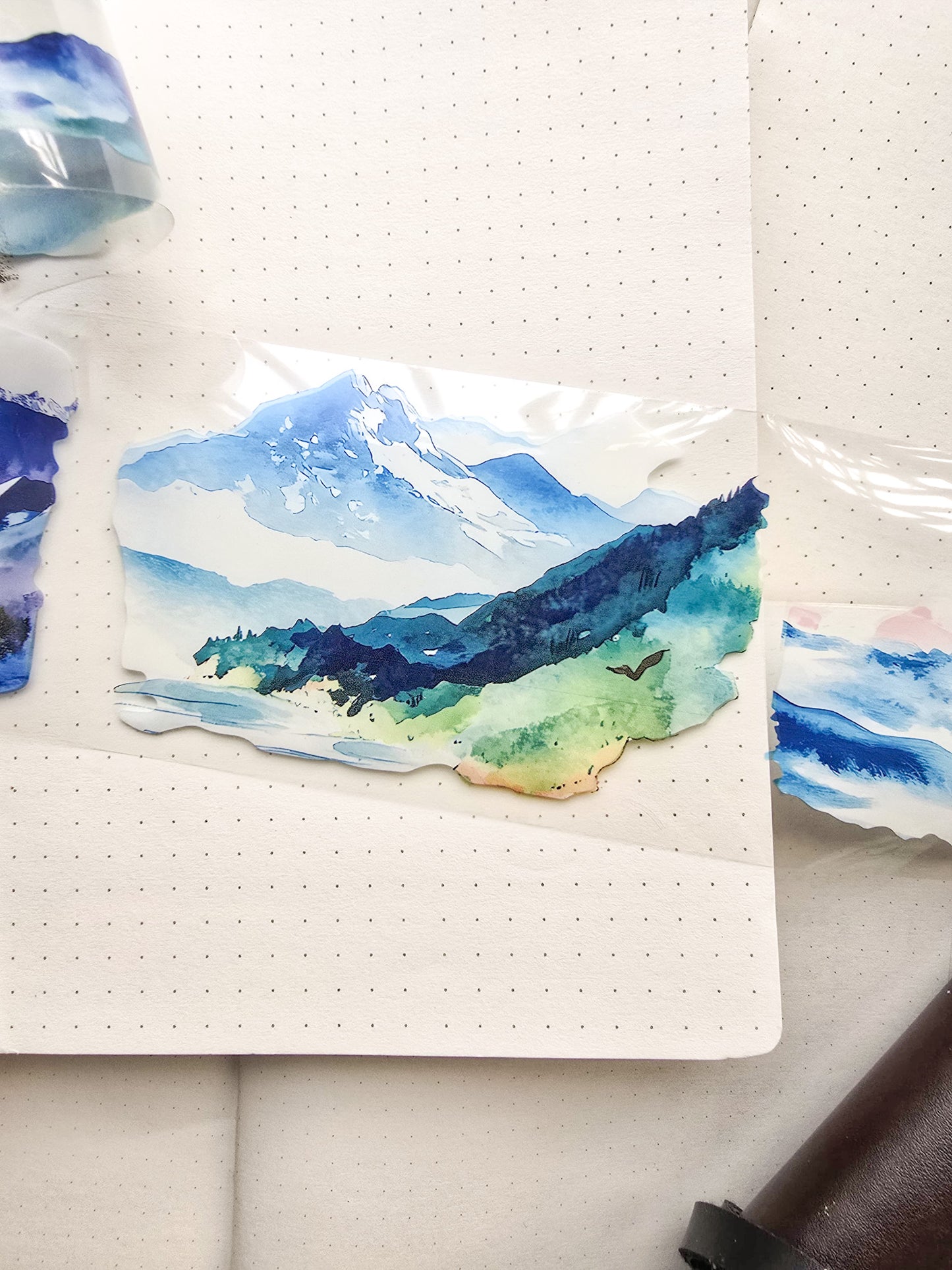 Lyly202-2 Sunset Greek Scenery Precut Sticker Roll