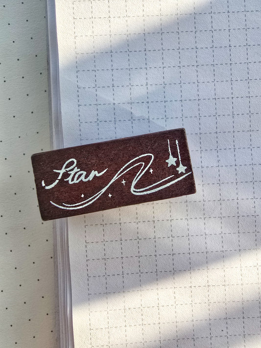 YYMY101-6 Wooden Stamp Space And Time