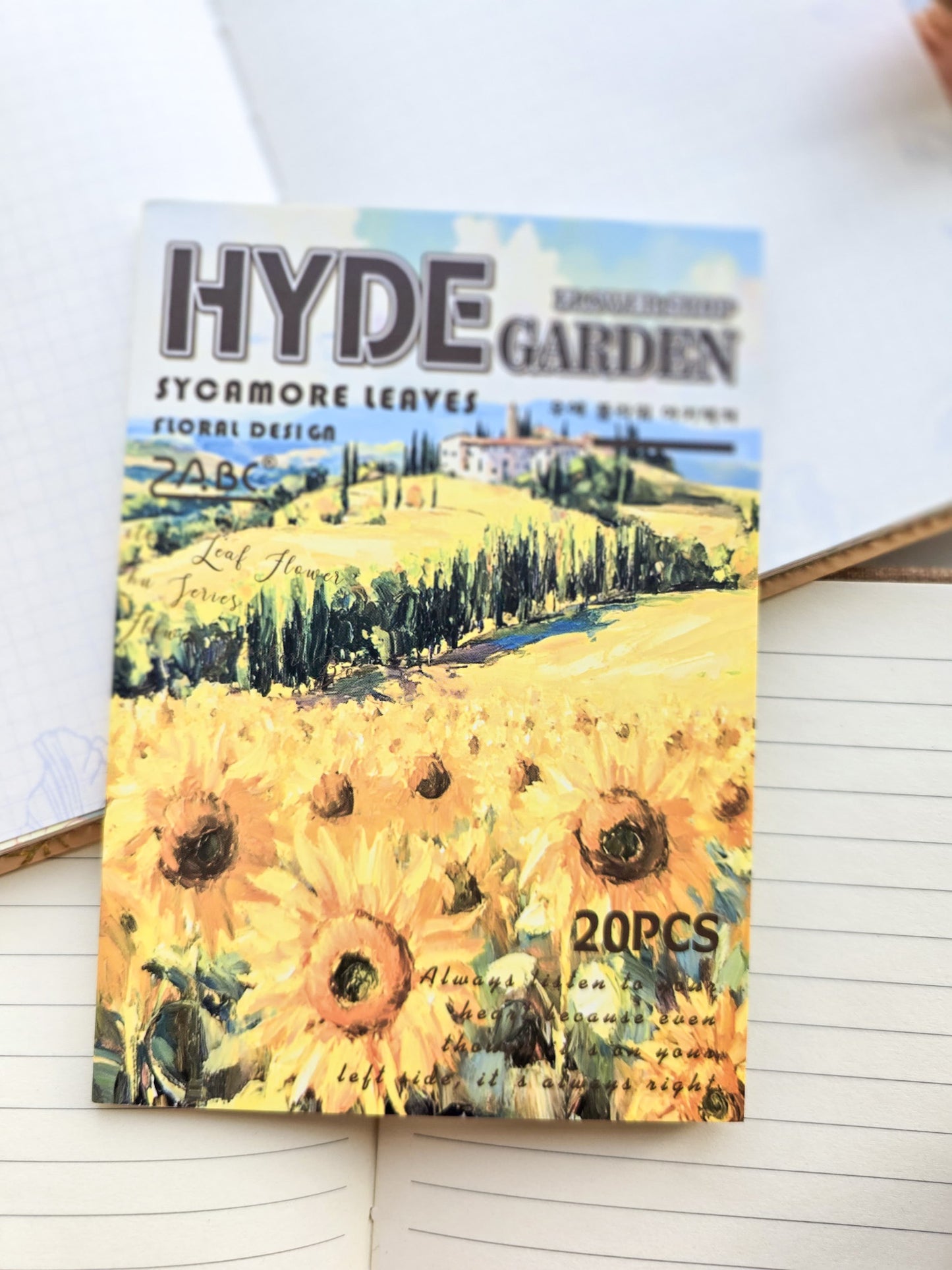 Wyhz 404 PET Sticker Book Floral | Hyde Flower Shop Garden | 20 Pages 14x10cm