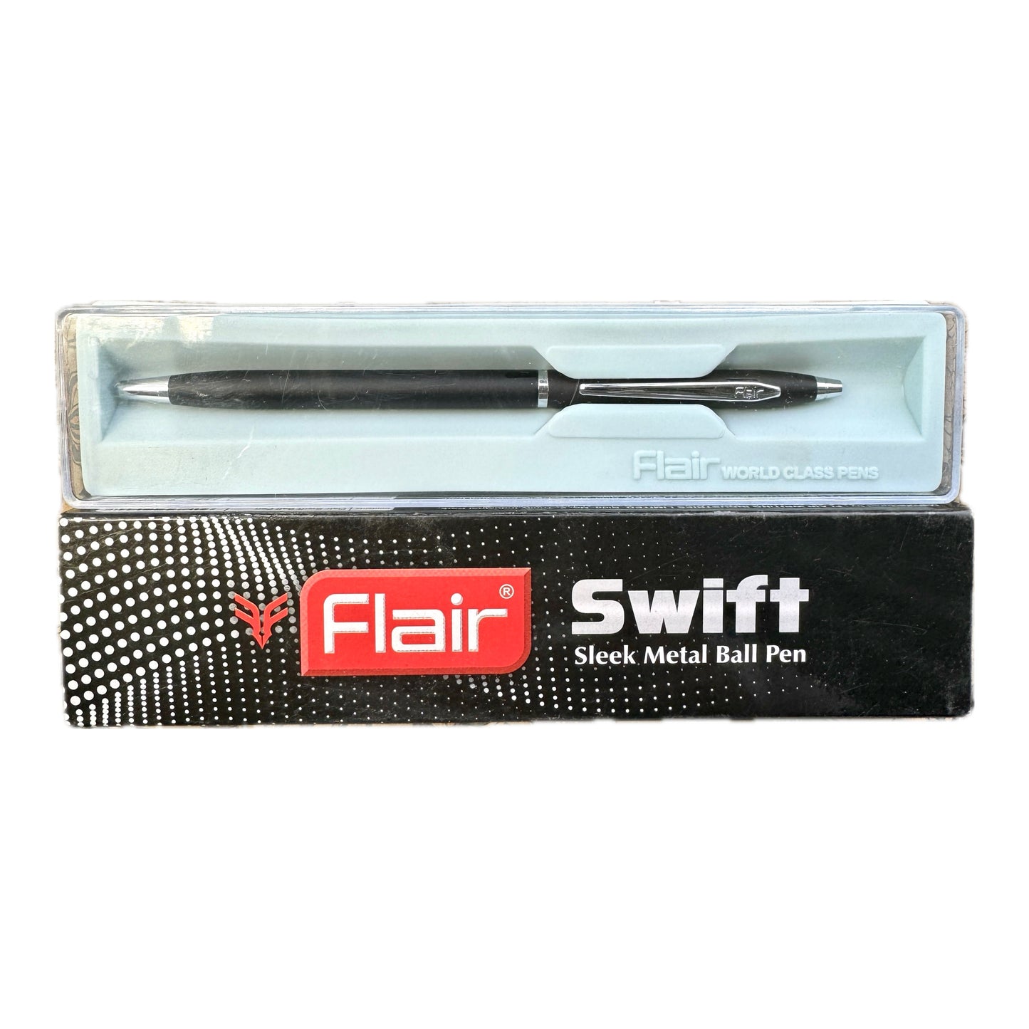 Flair Swift | Sleek metal ball Pen| Body Color: Black | Ink Color: Blue