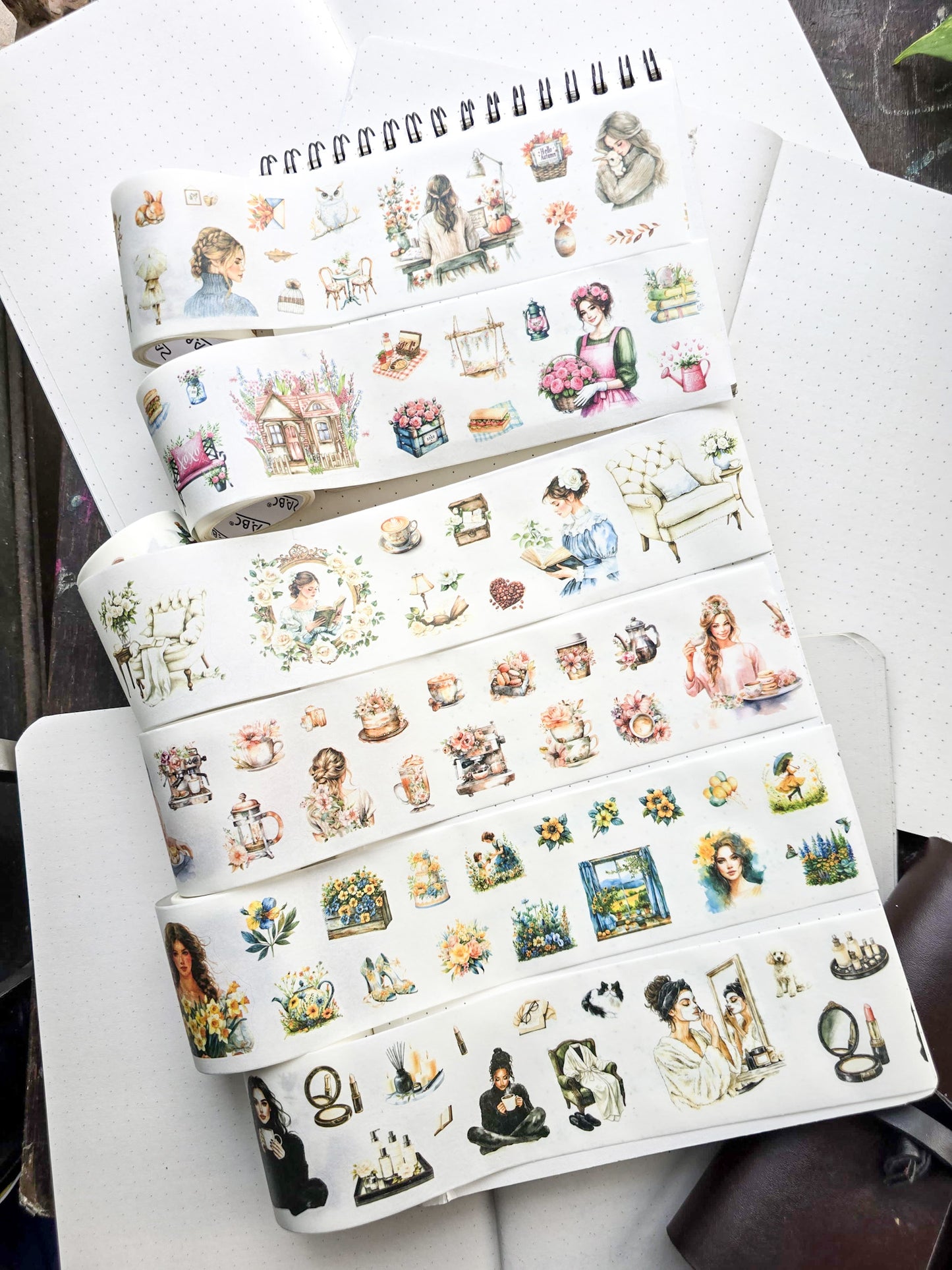 YDHJ-201 Forest Elves | Girls Series Paper Sticker Roll | Random Any One