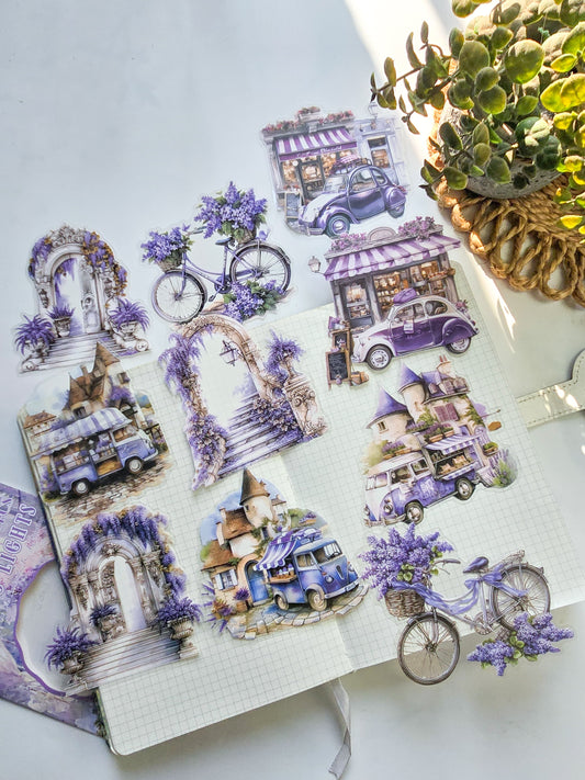 YJQF605 - sticker pack Yaju Qingfeng series creative handbook retro pet handbook material stickers 10 pieces