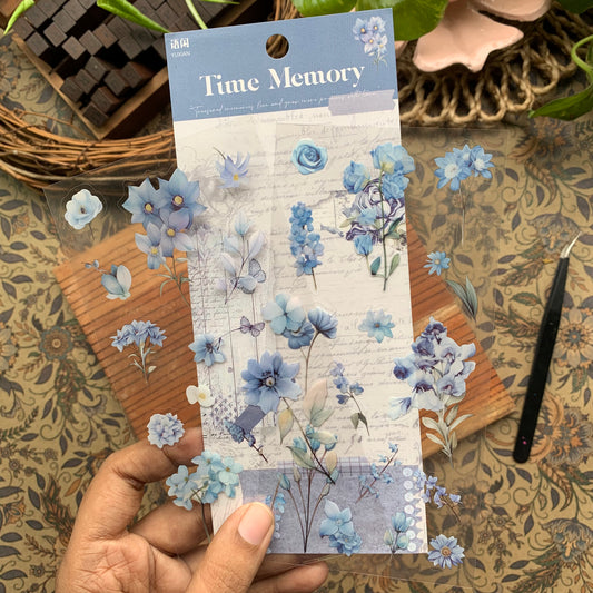 Tz7402A Time Memory Flower Sticker Pack 2 Sheets