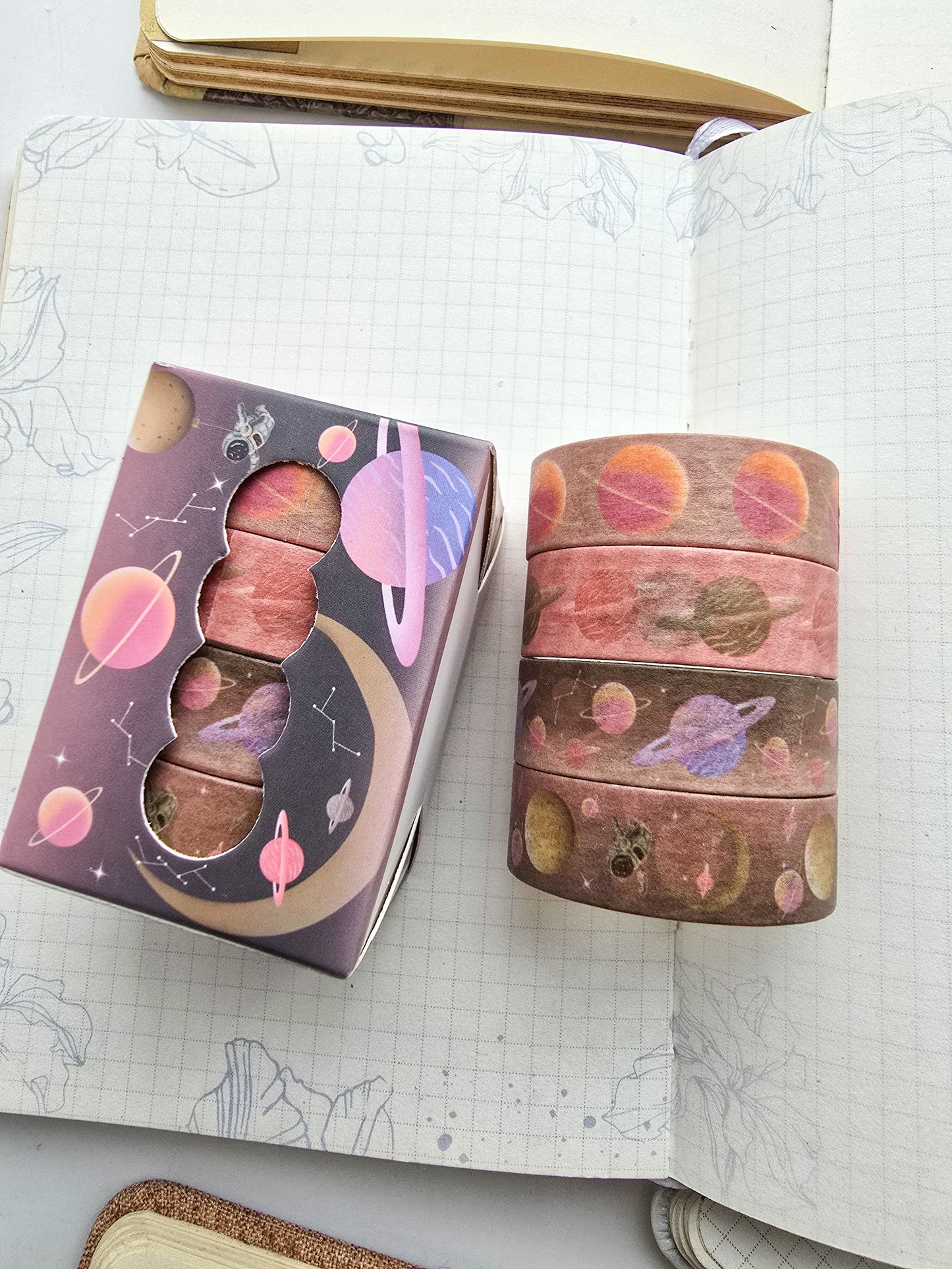 #2 - Washi Tape Set of 4 Washi tapes | Japanese Washi Paper | 2 Meter each