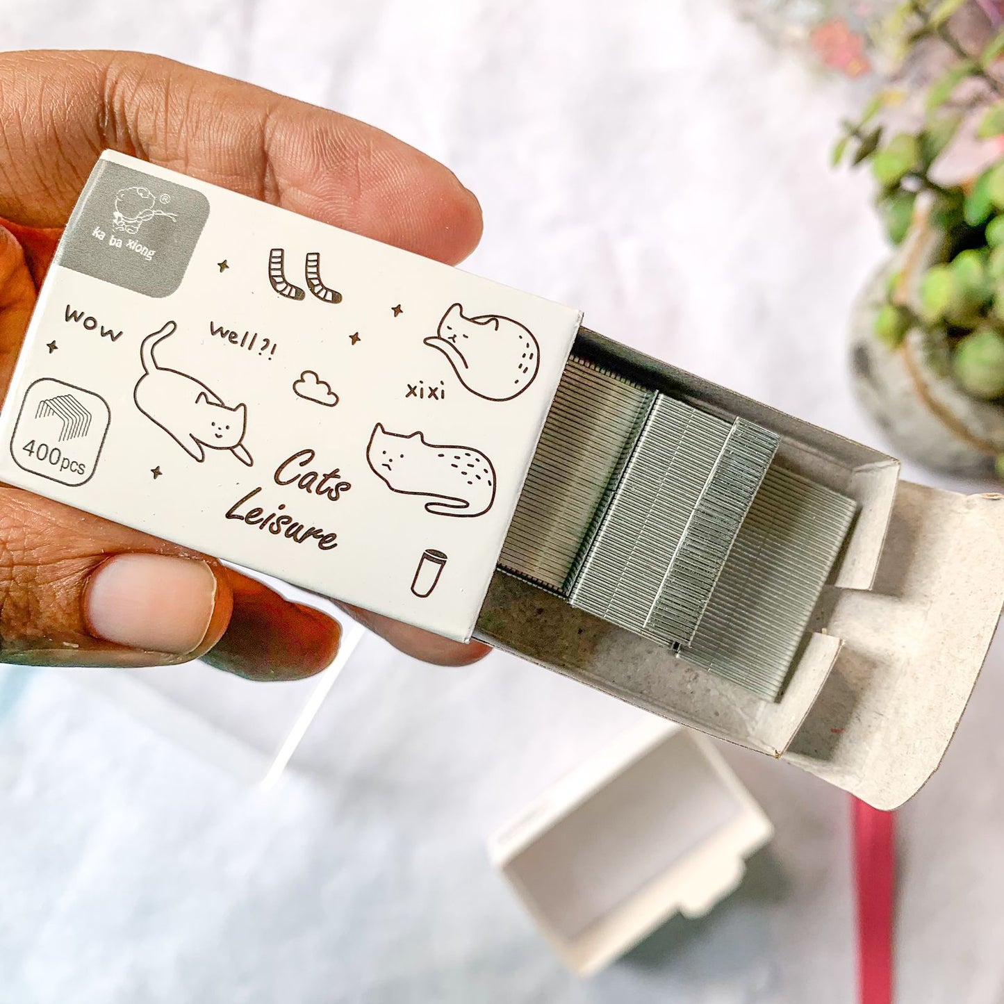 #1 - Kawaii Mini Stapler box with 1 Stapler pin pack