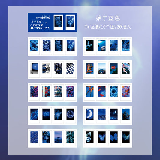 HGD-WRSY001-Scenery | Photograph Theme | Transparent PET Sticker | 10 Designs | 20 Sheets