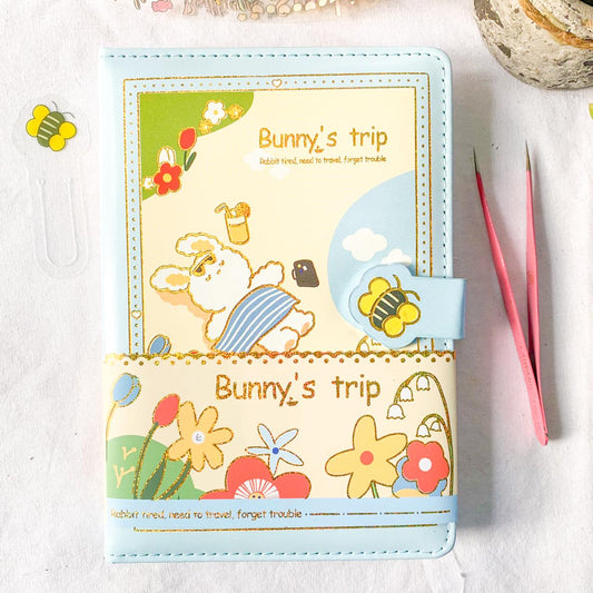 NB-32K-6287-1 Bunny's Trip Cute Kawaii Premium Notebook | Diary