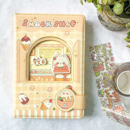 NB-32K-6283-#1 Snack Shop Kawaii Premium Notebook | Diary | Undated Planner