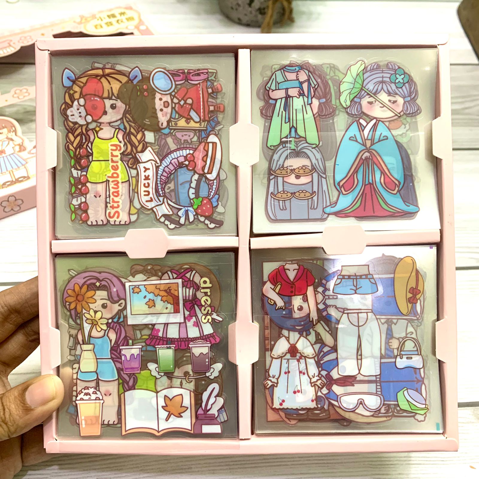 #1 DS-KBX-2047 Kawaii 100 Sheets Sticker Set Box | Cute Stickers | 100 ...