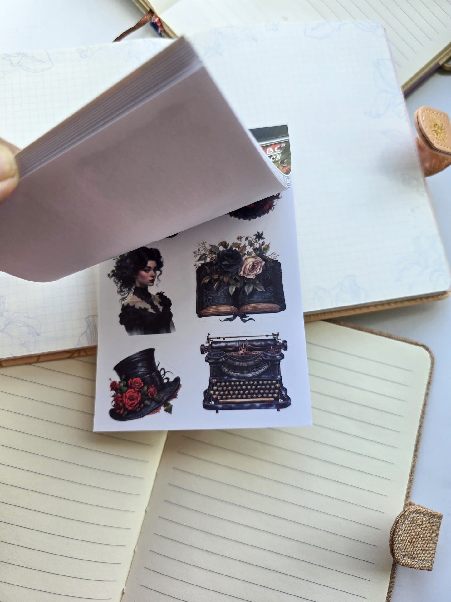 Smjsg401 Paper Sticker Book | Fallen Doll | 20 Pages 100*145mm PreCut Sticker
