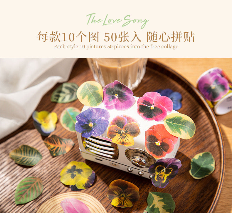 Lfhy004 Leaf Paper roll Sticker | 38*38mm