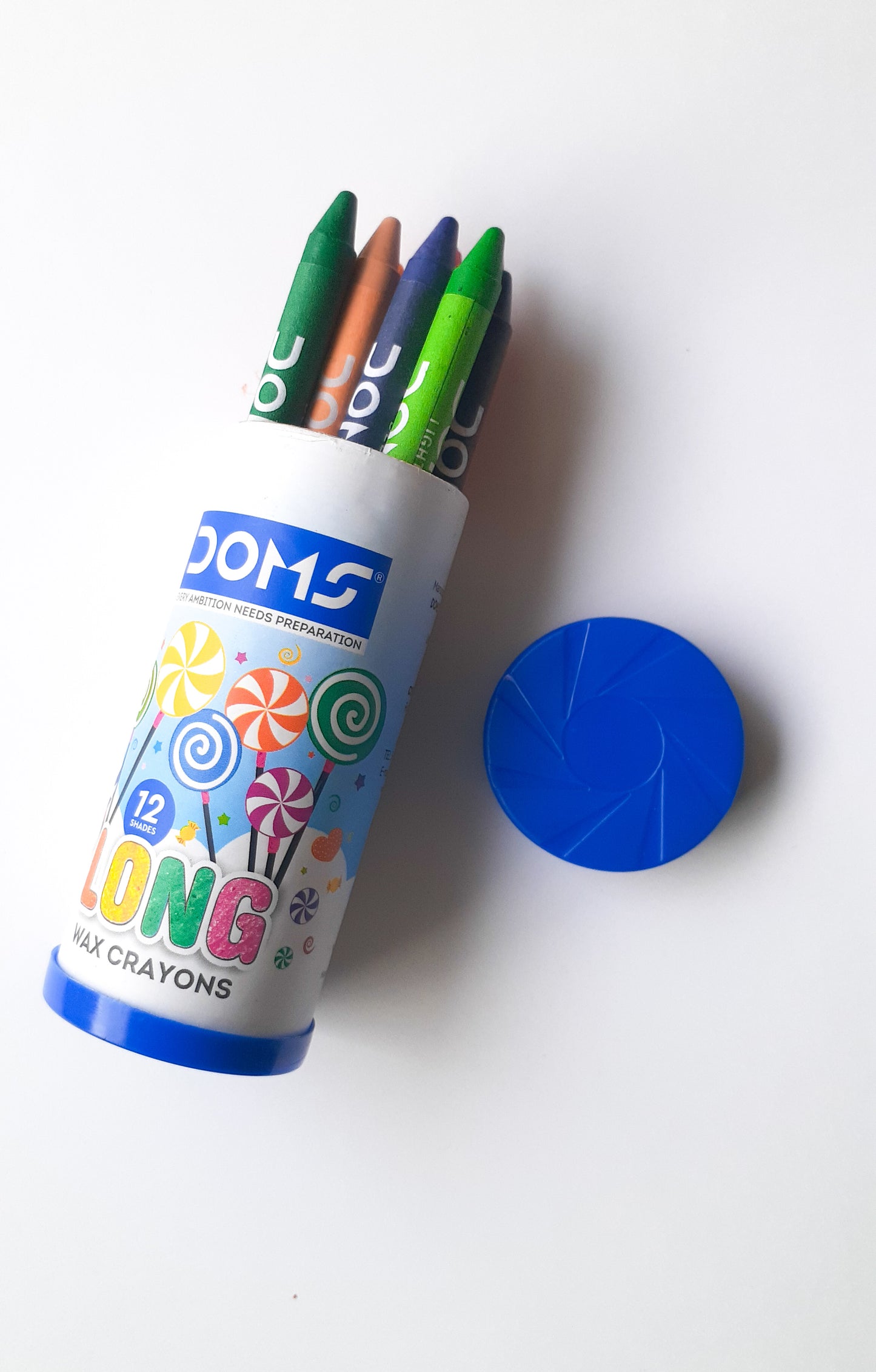 Doms Long  Wax Crayons Set of 12