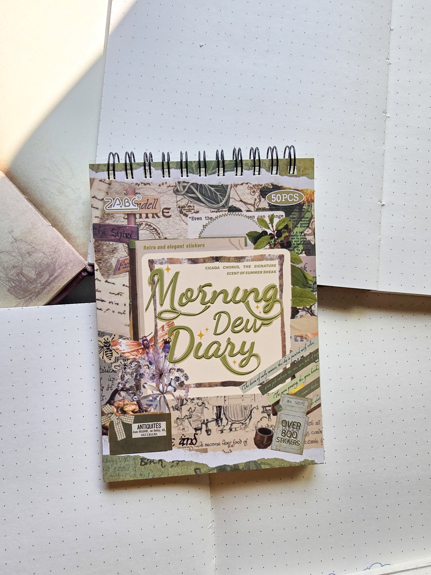 GDSZ-402 Morning Dew  Diary| Retro & Elegant Stickers| 105*145mm 50Pcs