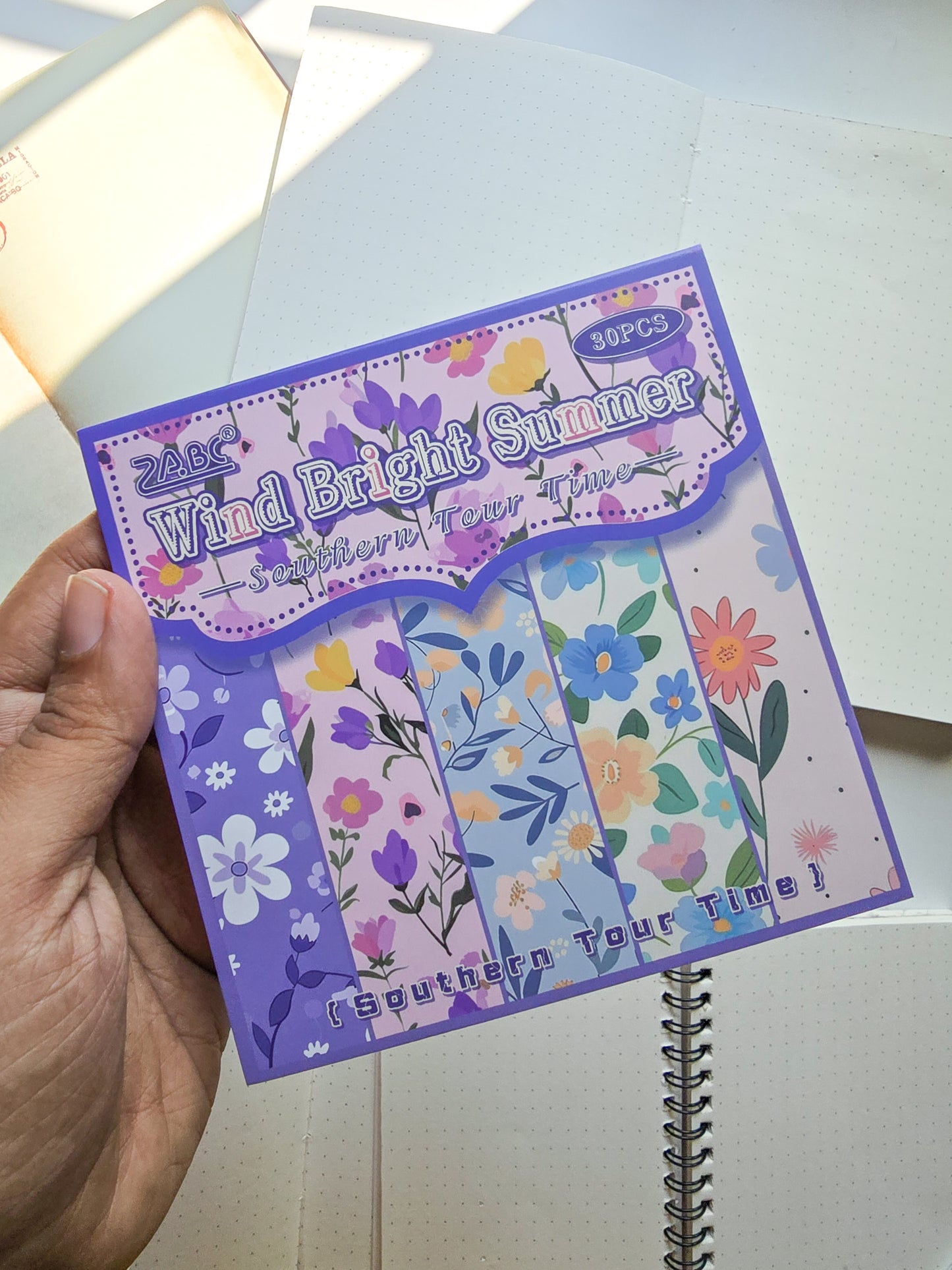 NXSG-604 Wind Bright Summer| Journal Paper| Floral Vintage Paper| Purple Theme|120*120mm 30 Pcs