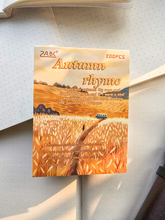 YDSJ-403 Autumn Rhyme| Anime Style Painting| Journal Paper|75*100mm 200 Pcs