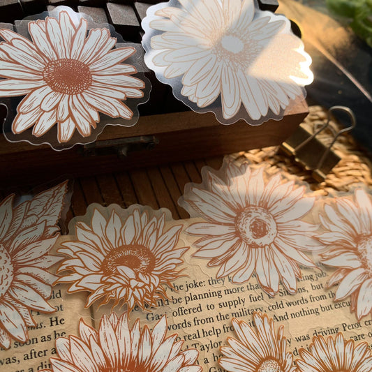 MHD001 Blooming Flower Sticker 76*80Mm 40Pc