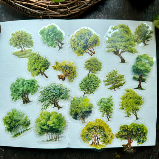 Ts06H048 Nature Tree Sticker Pack 40Pc