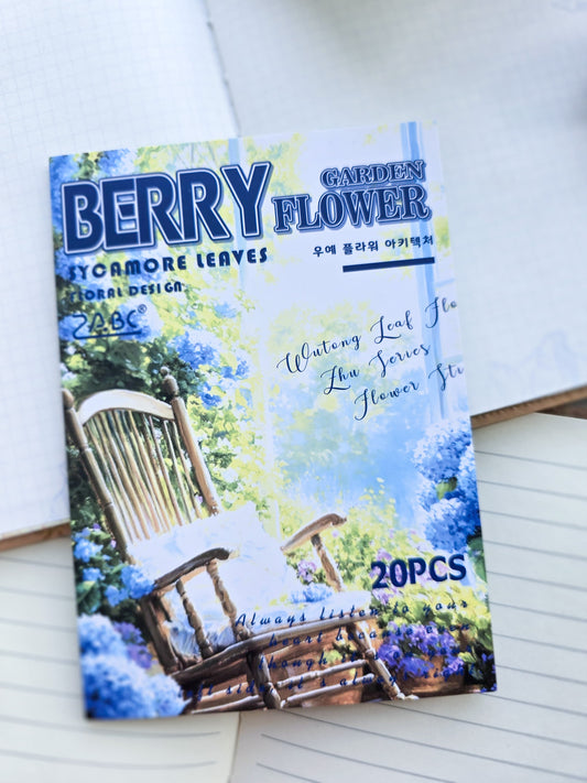 Wyhz 403 PET Sticker Book Floral | Berry | 20 Pages 14x10cm