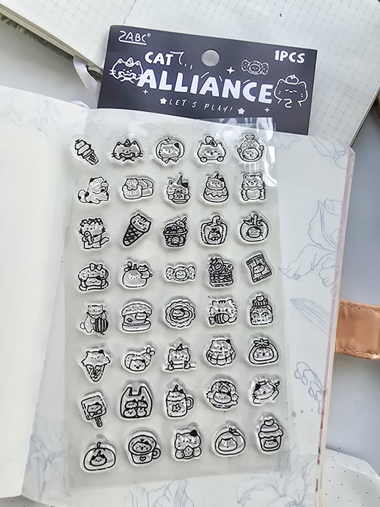 Mxlx401 Clear Stamp Cat Planner  | 95*150mm